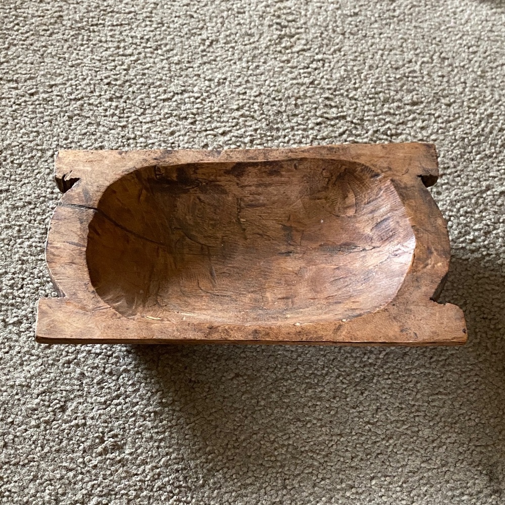 Rustic wood bowl